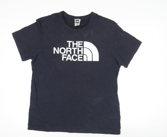 The North Face Mens Black Regular Fit Cotton Logo T-Shirt M