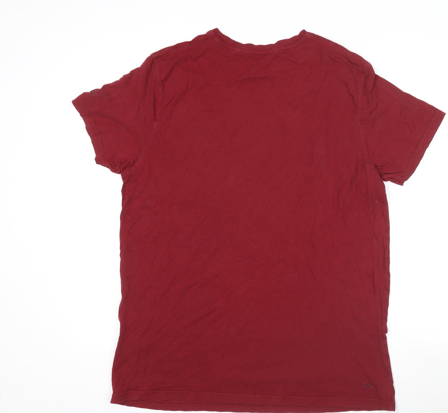 Regatta Women Red Cotton Short Sleeve Basic T-Shirt Size L