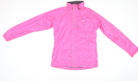 Dare 2B Women's Pink Windbreaker Jacket Size 8 Lightweight Hooded Activewear