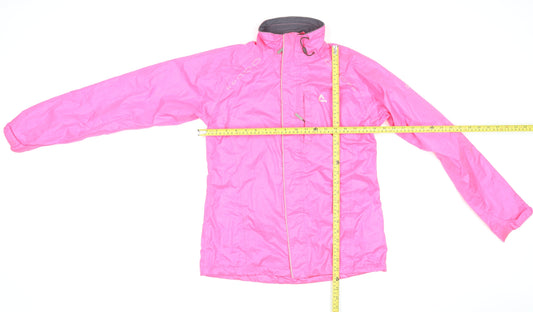 Dare 2B Women's Pink Windbreaker Jacket Size 8 Lightweight Hooded Activewear