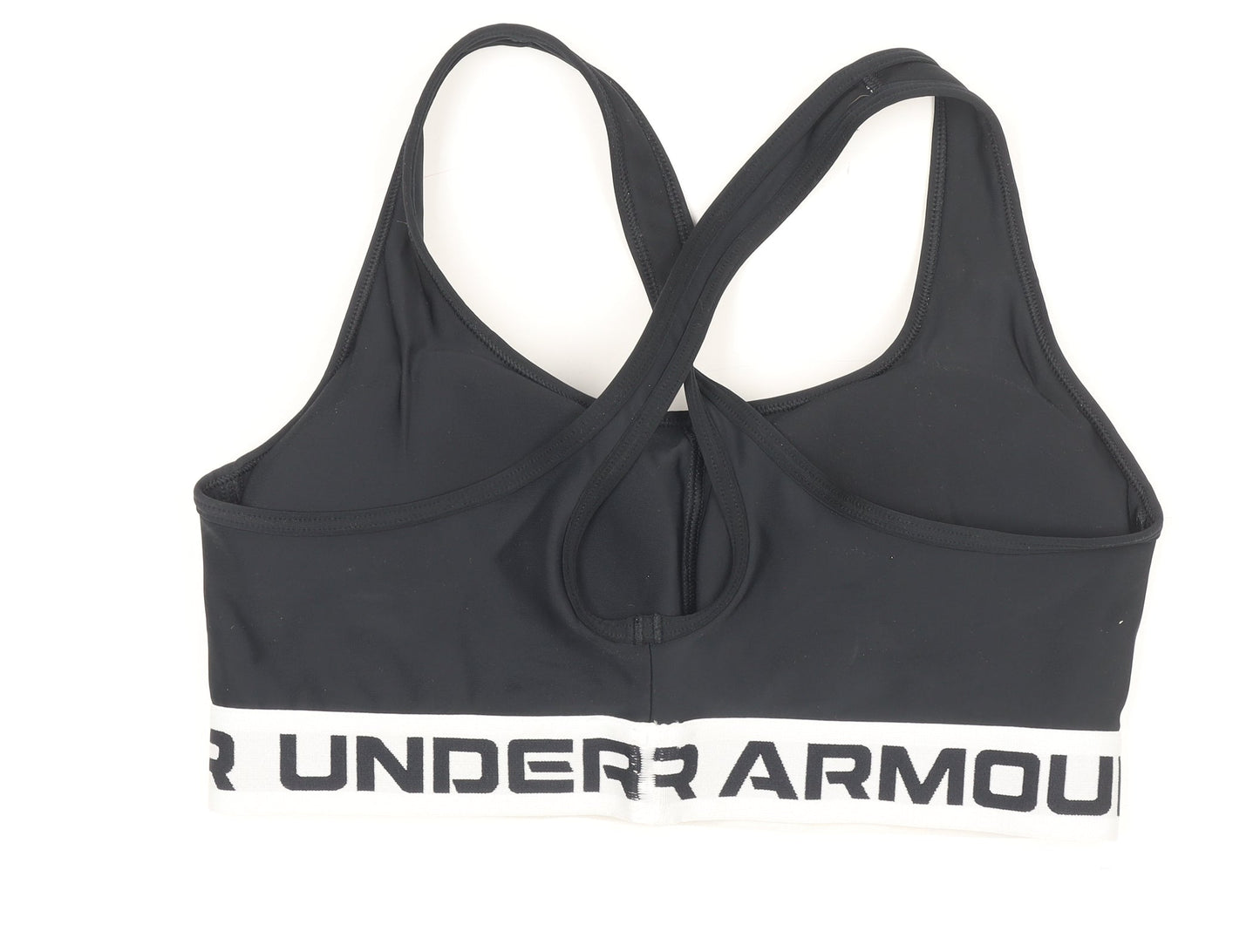 Under Armour Women's Black Medium Sports Bra Compression Racerback