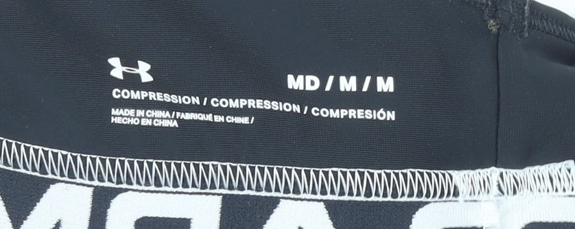 Under Armour Women's Black Medium Sports Bra Compression Racerback