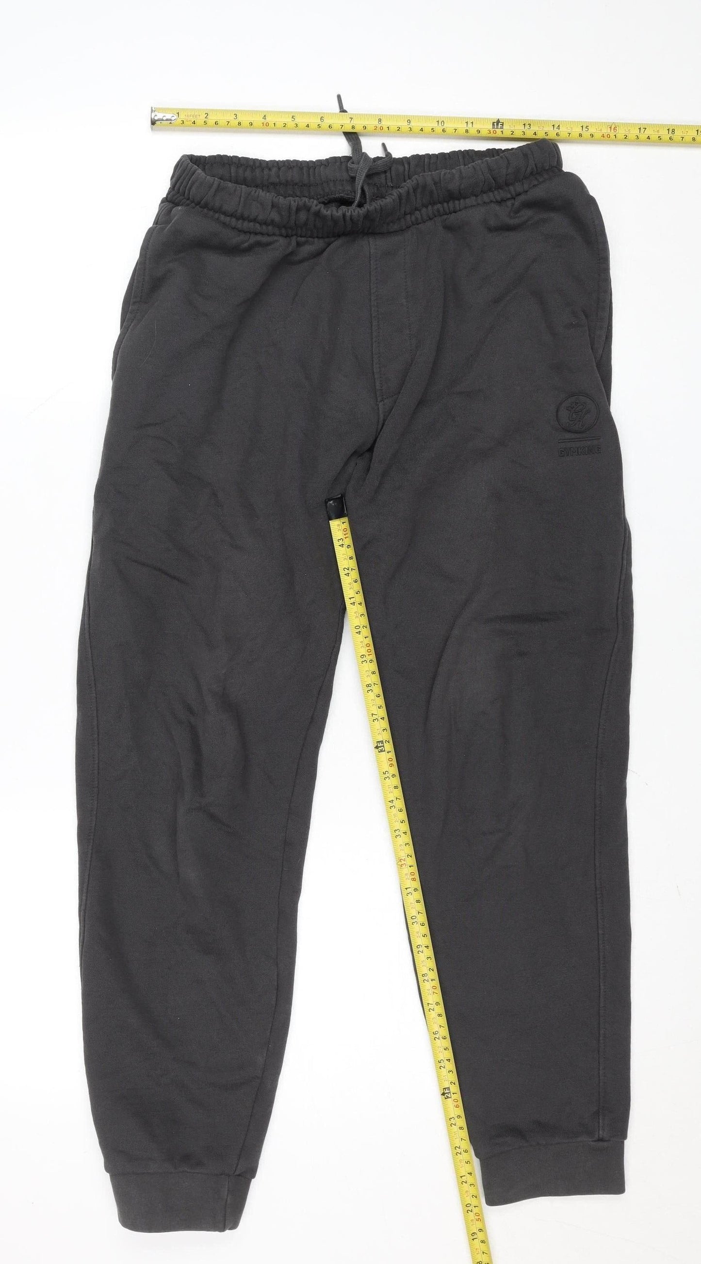 SikSilk Womens Black Regular Fit Fleece Sweatpants M