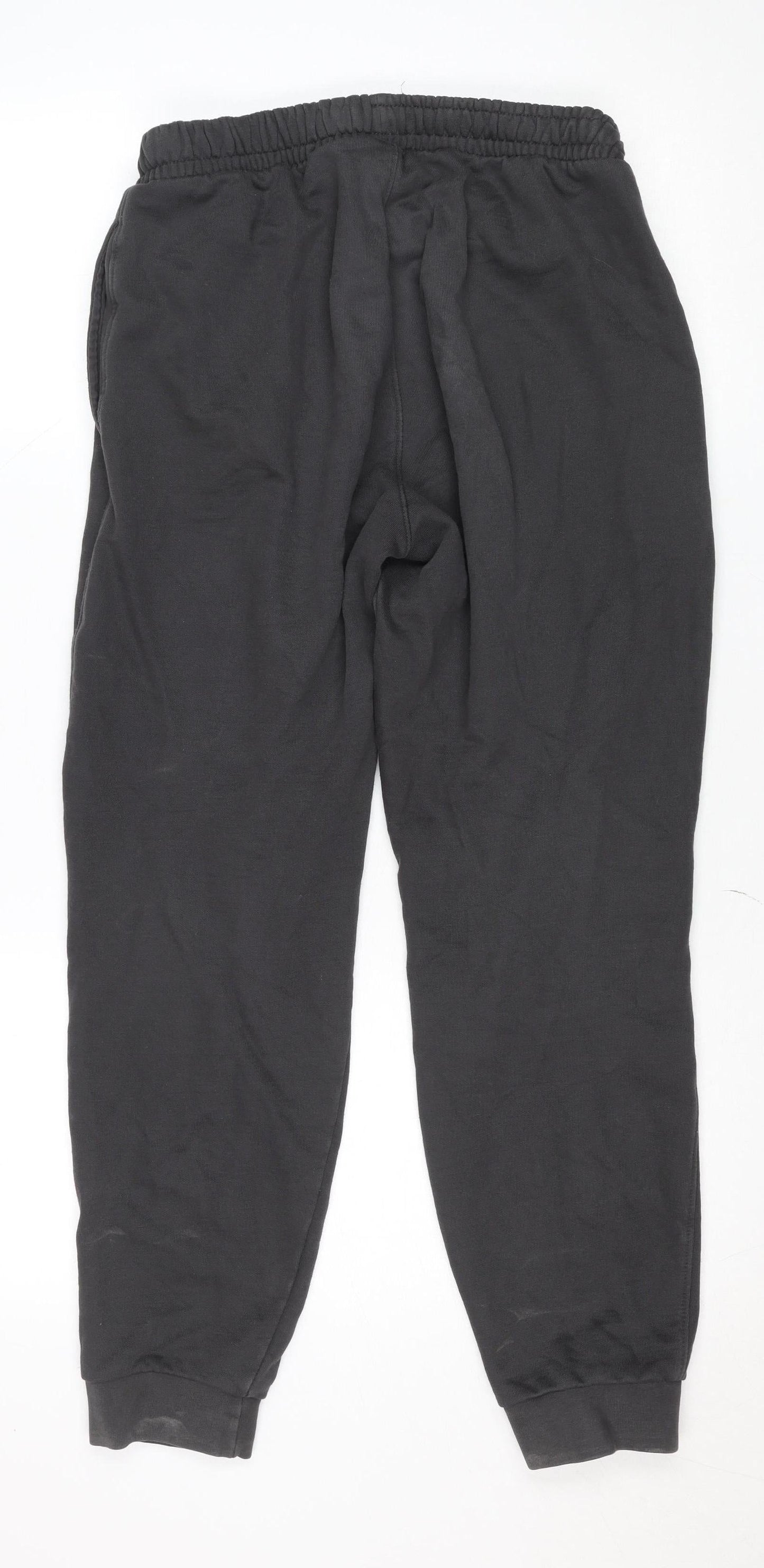SikSilk Womens Black Regular Fit Fleece Sweatpants M