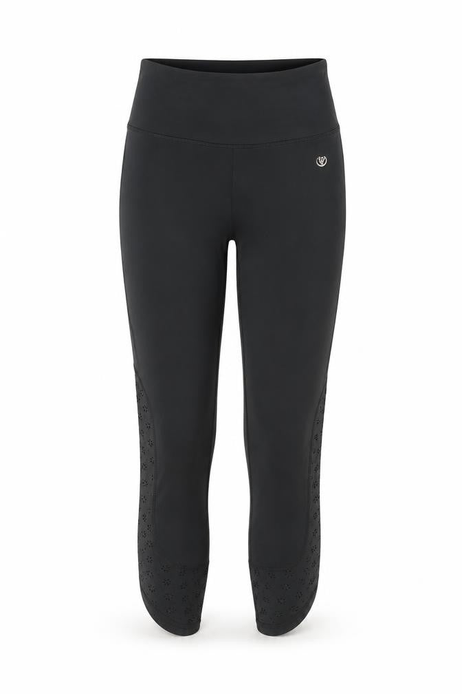 Dunnes Women's Black Capri Leggings Small Performance Sport