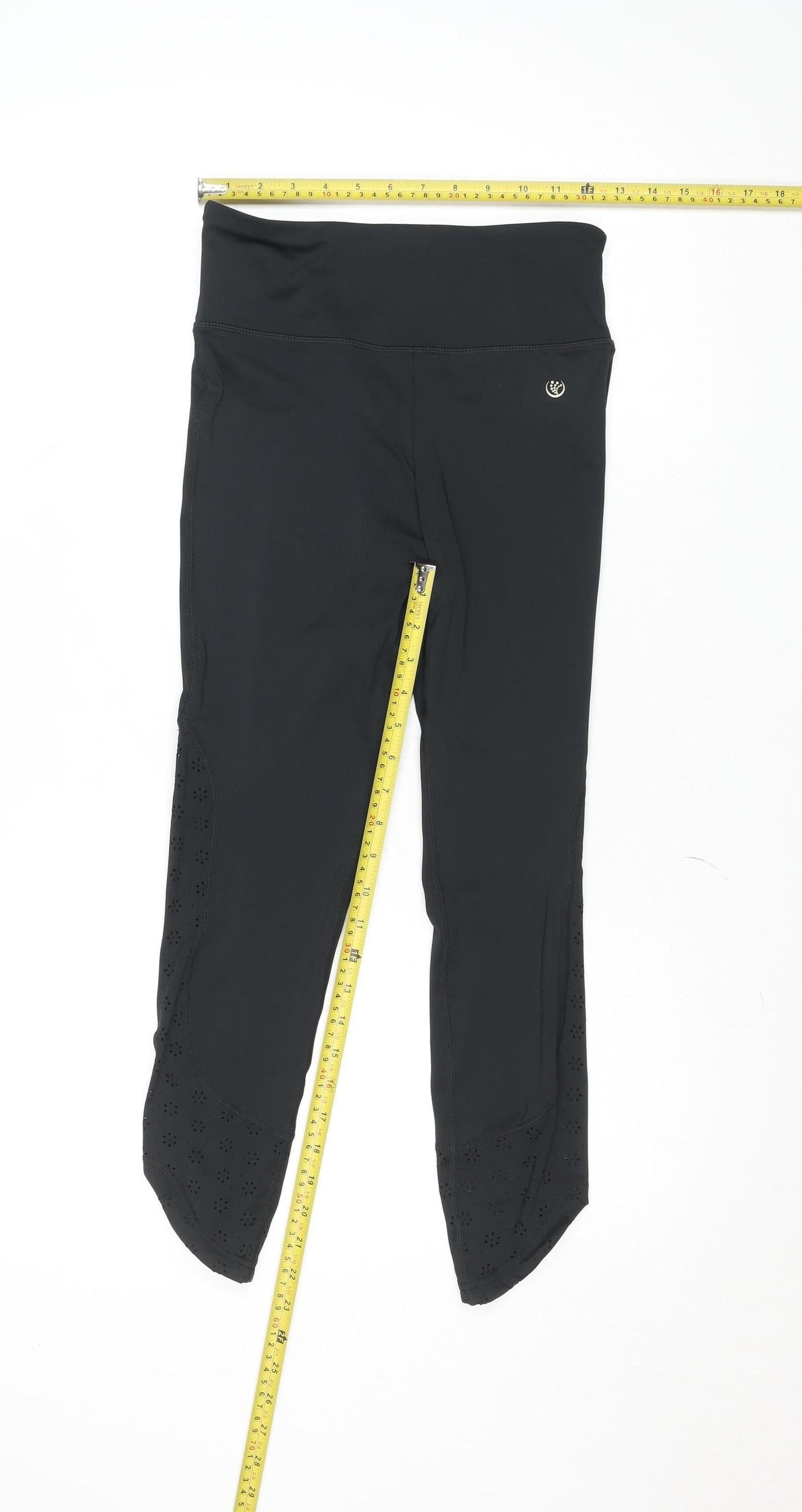 Dunnes Stores Women's Black Capri Leggings Small Performance Sport