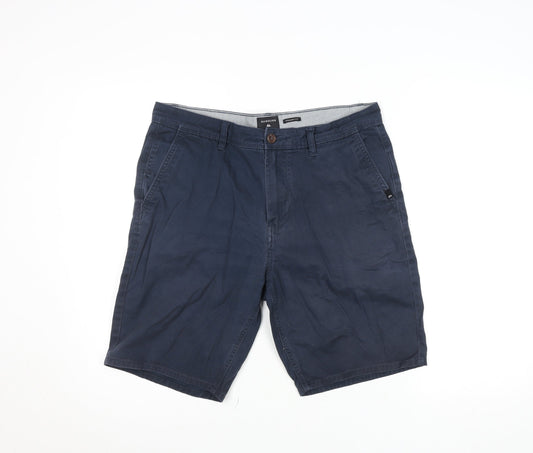 Quiksilver Men's Blue Chino Shorts Size 33 Straight Fit