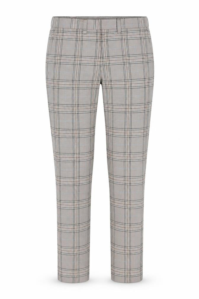 H&M Women’s Brown Plaid Skinny Chino Trousers Size 29