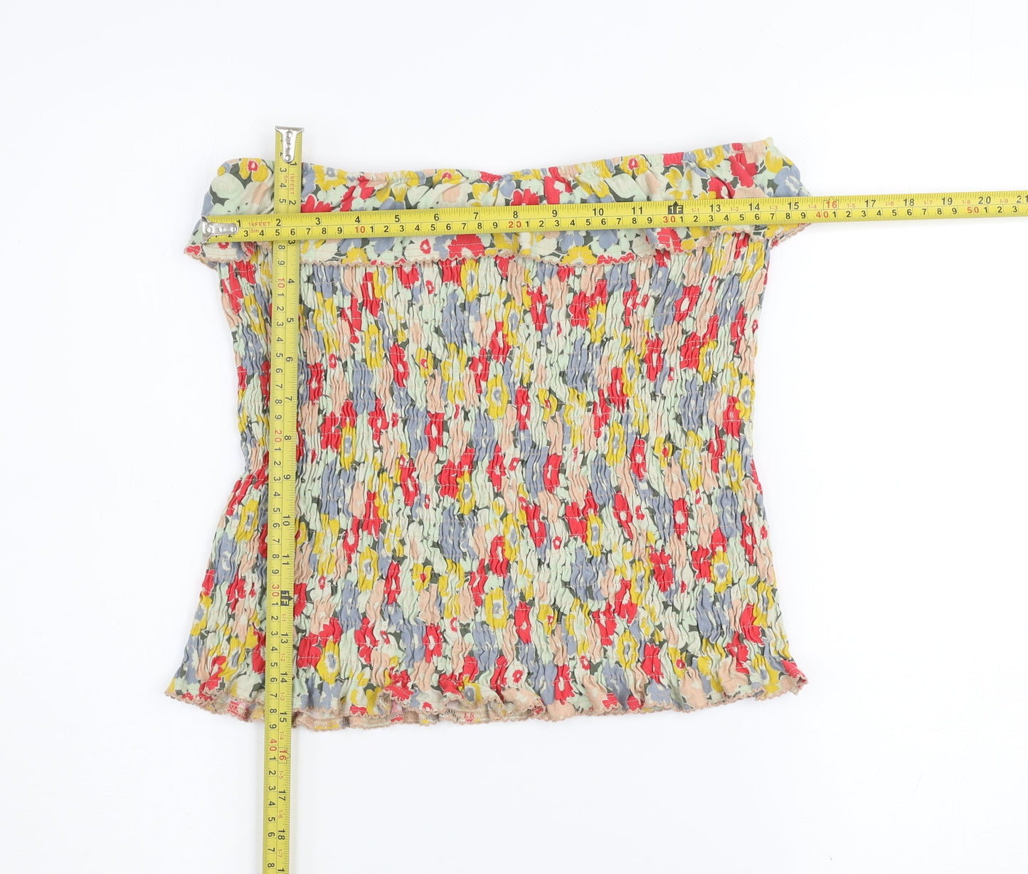 Next Women’s Multicoloured Floral Off Shoulder Top Size 12
