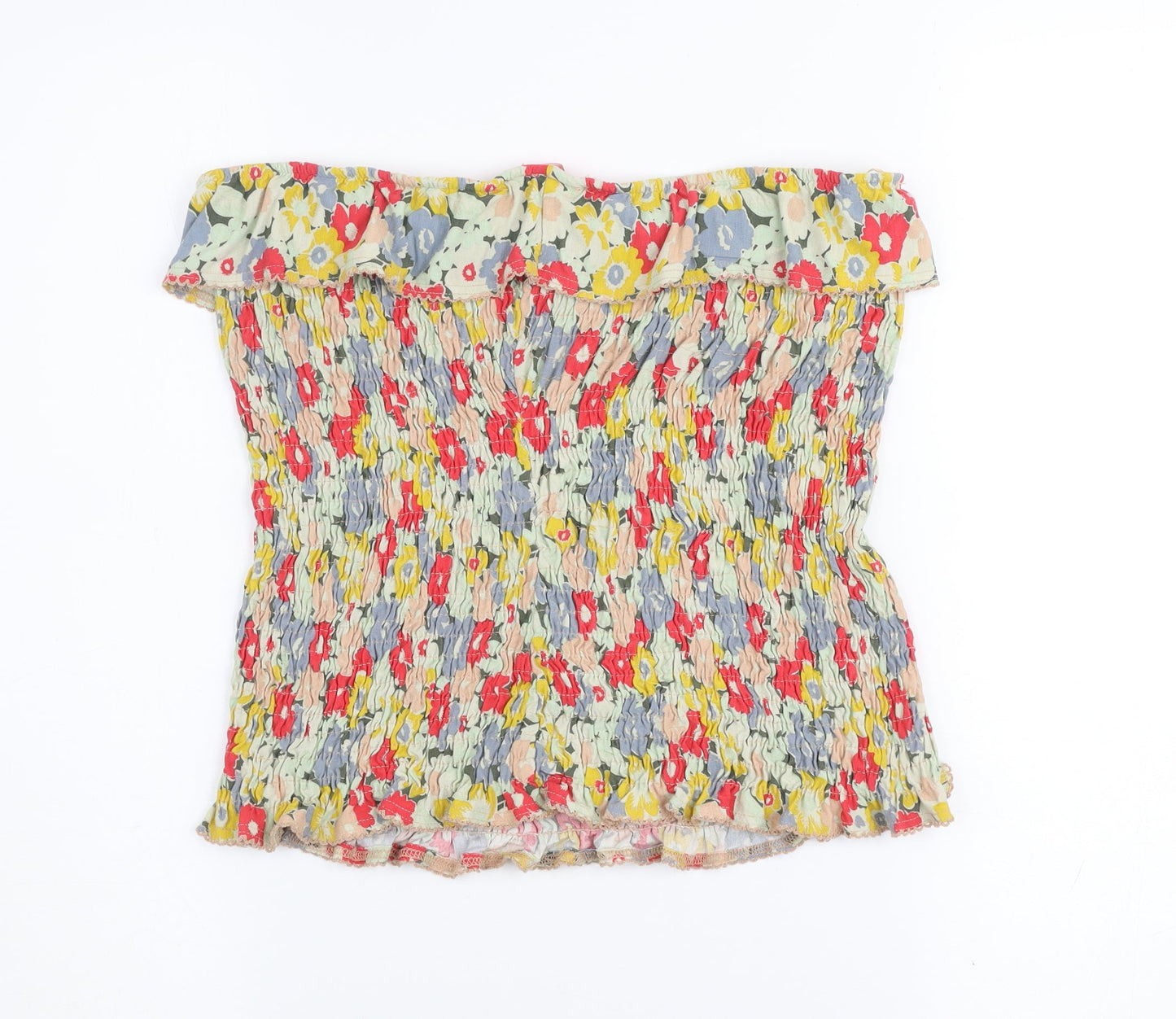Next Women’s Multicoloured Floral Off Shoulder Top Size 12