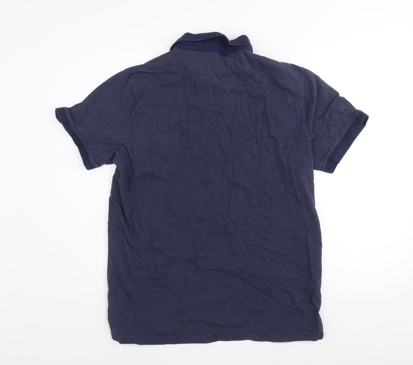 Peter Werth Men’s Blue Cotton Polo Shirt Size L Short Sleeve Casual