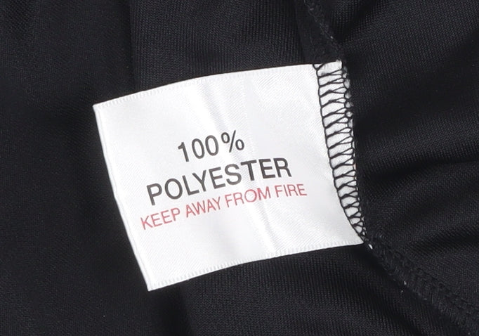 Glenmuir Men’s Black Golf Polo Shirt M Moisture Wicking Short Sleeve