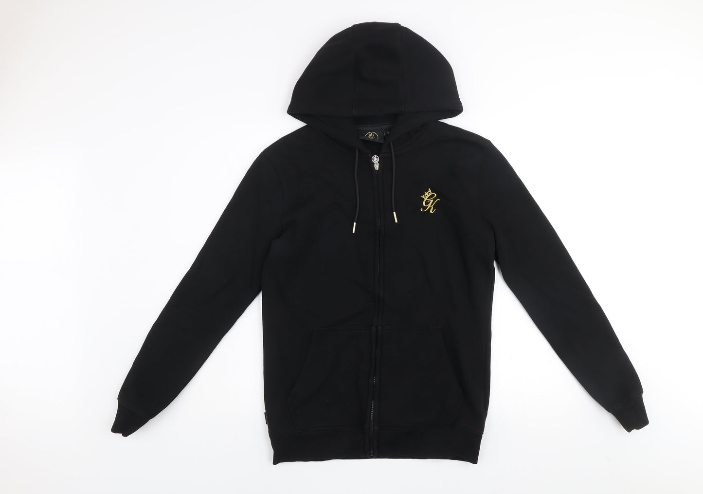 Gym King Men's Black Small Full Zip Hooded Activewear Jacket