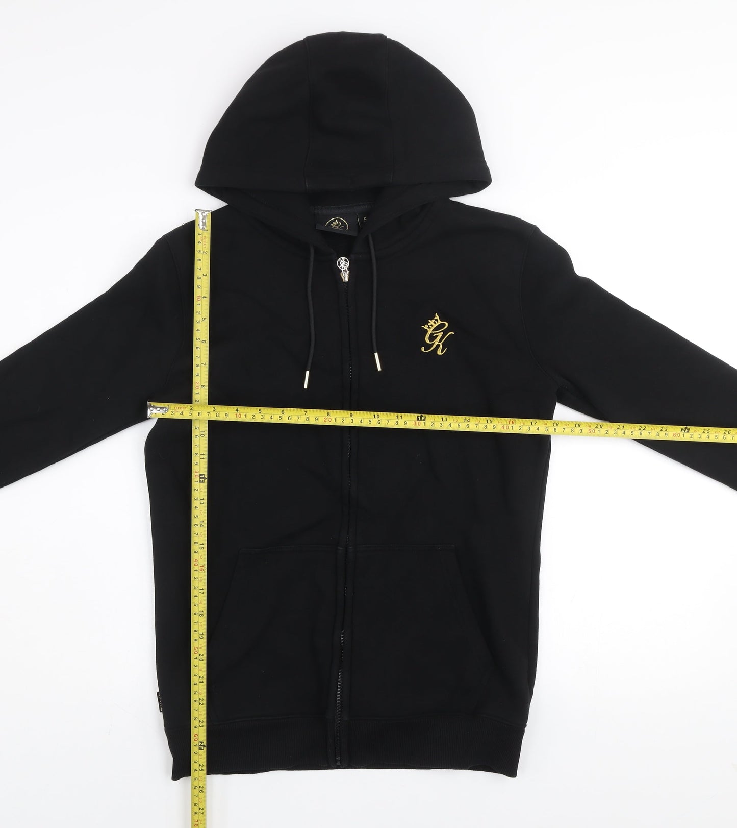 Gym King Men's Black Small Full Zip Hooded Activewear Jacket