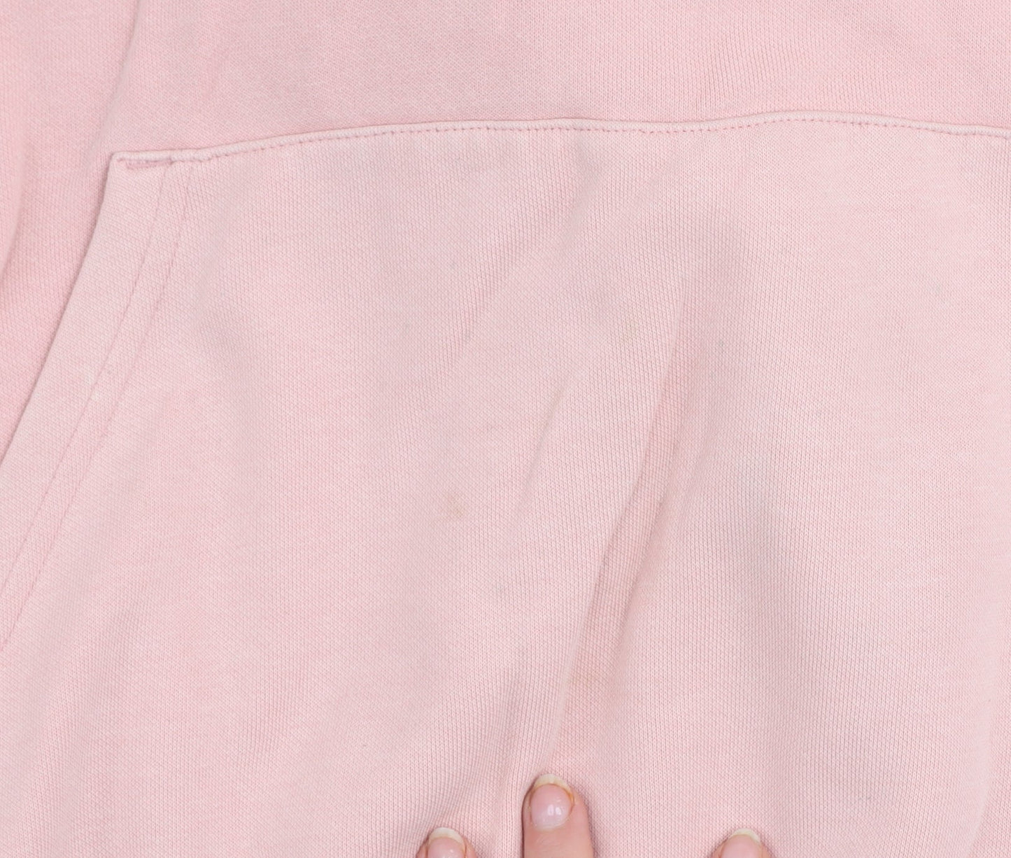 Puma Women Pink Pullover Hoodie Small Cotton Blend Logo Print