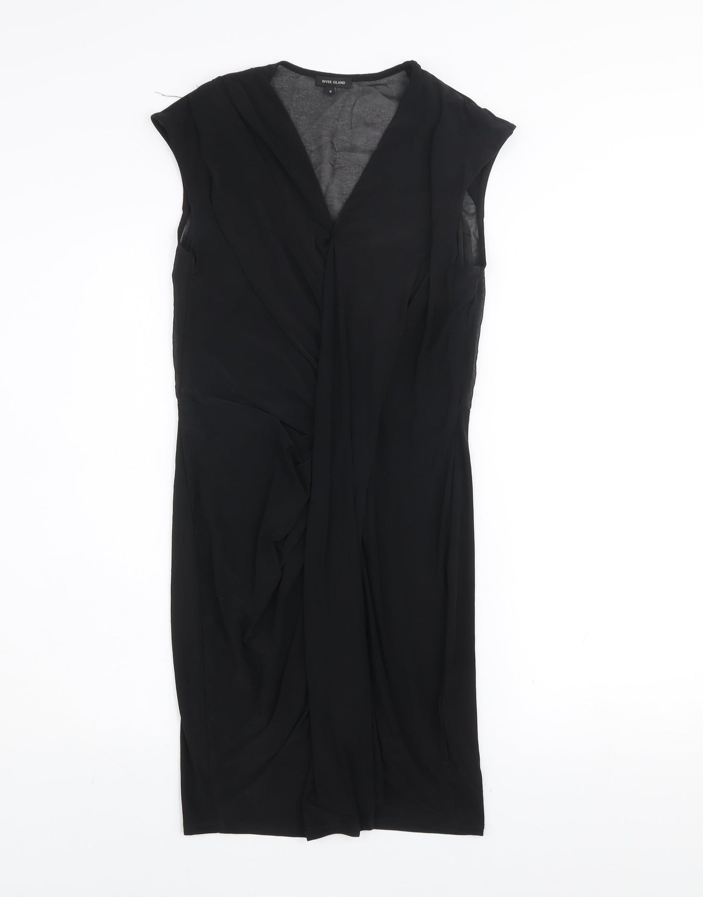River Island Women’s Black Size 8 Sleeveless Bodycon Dress