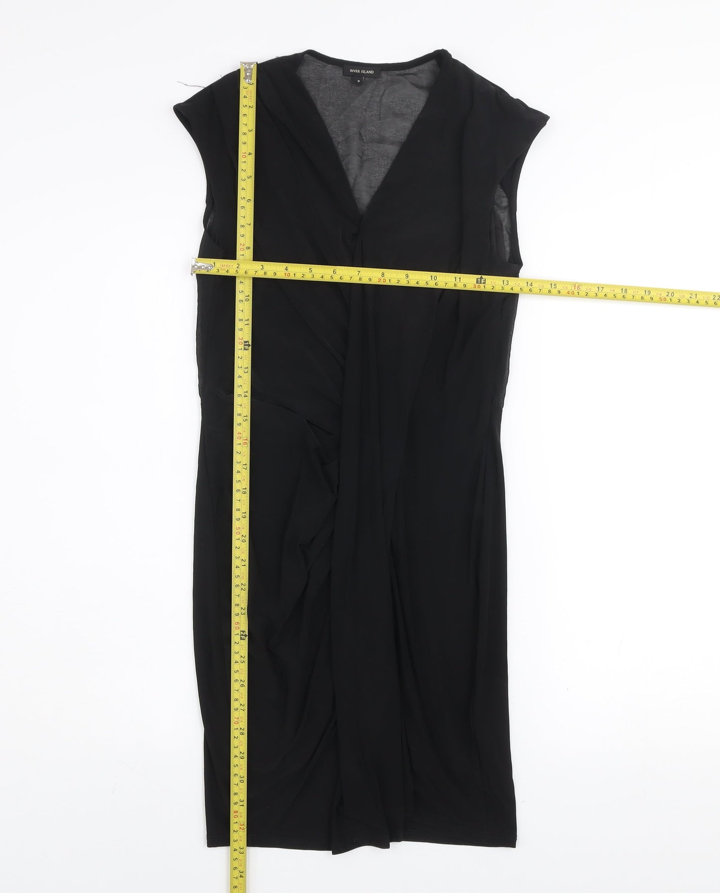 River Island Women’s Black Size 8 Sleeveless Bodycon Dress