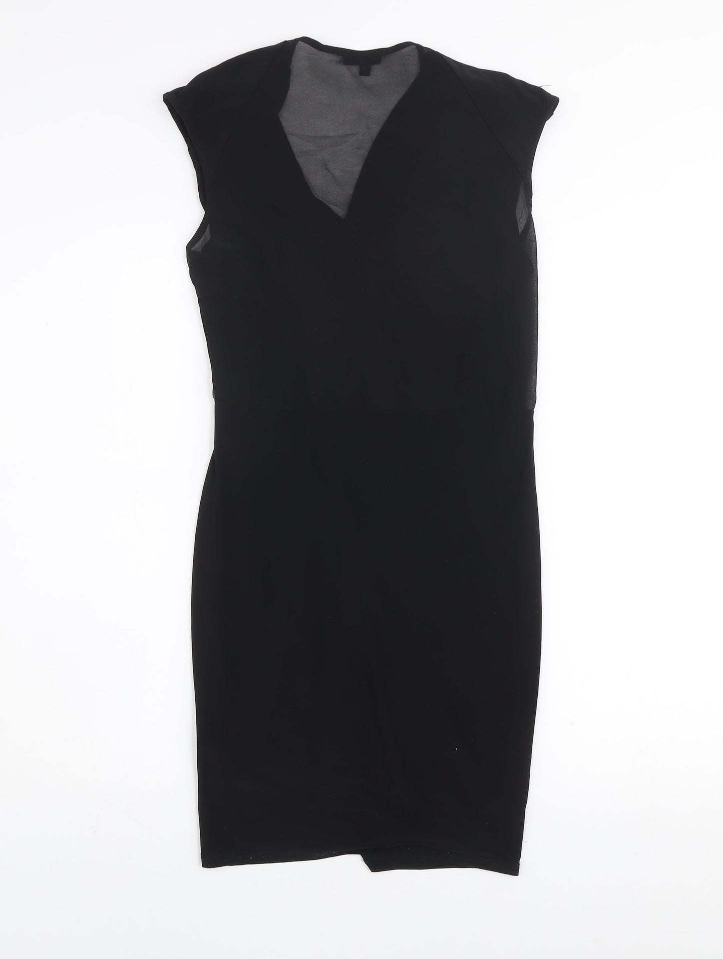 River Island Women’s Black Size 8 Sleeveless Bodycon Dress