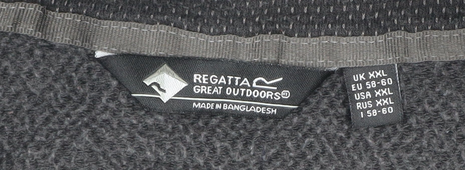 Regatta Men’s Black 2XL Pullover Fleece 1/4 Zip Sweatshirt