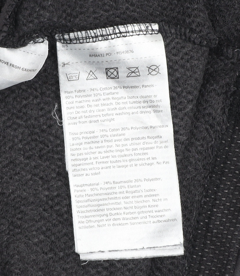 Regatta Men’s Black 2XL Pullover Fleece 1/4 Zip Sweatshirt