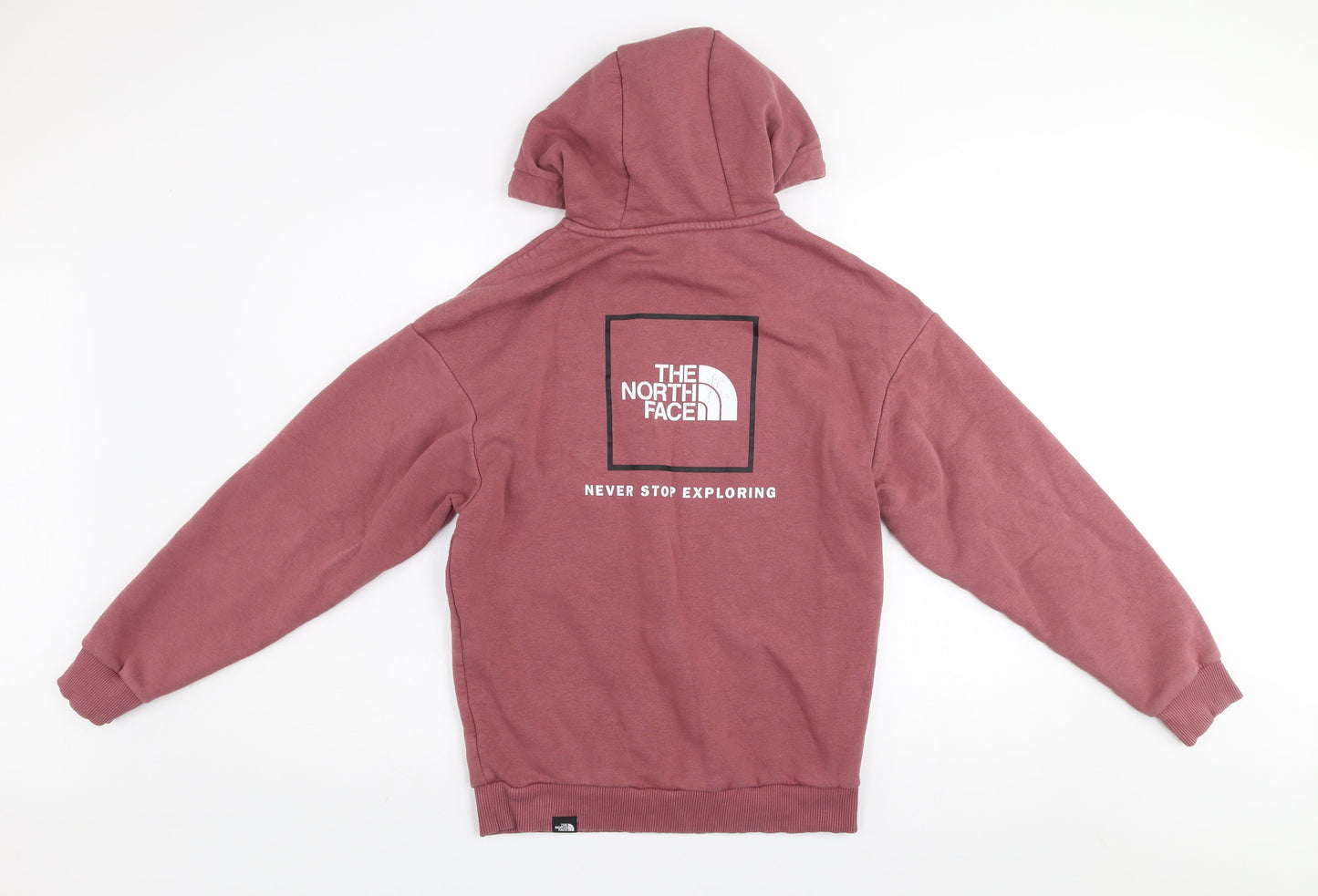 The North Face Womens Mauve Pullover Hoodie Small Cotton Blend Casual