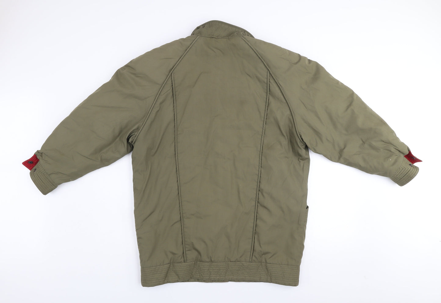 Rossetti Womens Khaki Green Quilted Mid-Length Padded Coat Size 10