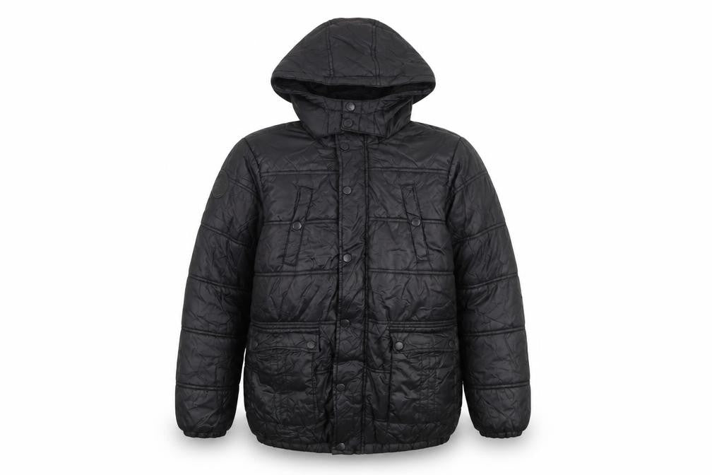 Firetrap Boys Black Hooded Puffer Jacket 11-12 Years Winter Coat