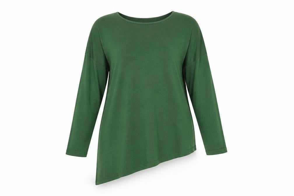 Carry Casual Women’s Green XL Relaxed Fit Tunic Jumper