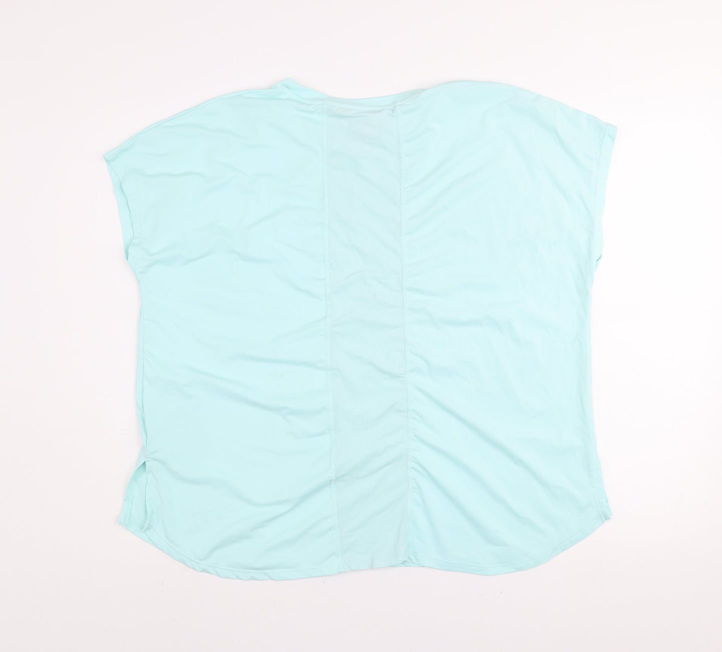 Dunnes Stores Women’s Aqua Blue Short Sleeve Activewear T-Shirt Size L