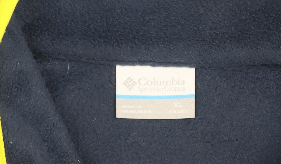 Columbia Men's Blue Fleece Pullover Sweatshirt XL Outdoor