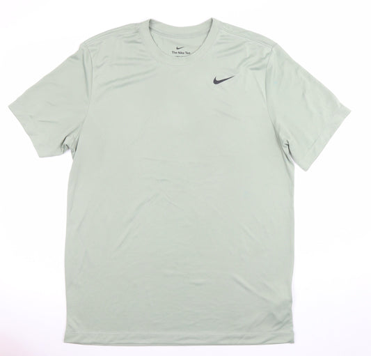 Nike Men's Green Dri-FIT Short Sleeve Moisture Wicking T-Shirt Size M