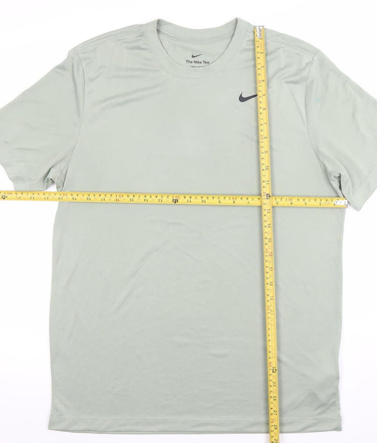 Nike Men's Green Dri-FIT Short Sleeve Moisture Wicking T-Shirt Size M