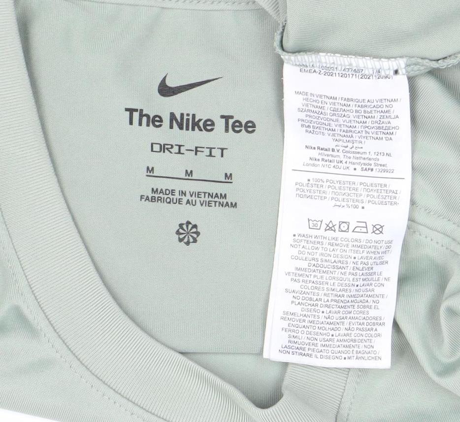 Nike Men's Green Dri-FIT Short Sleeve Moisture Wicking T-Shirt Size M