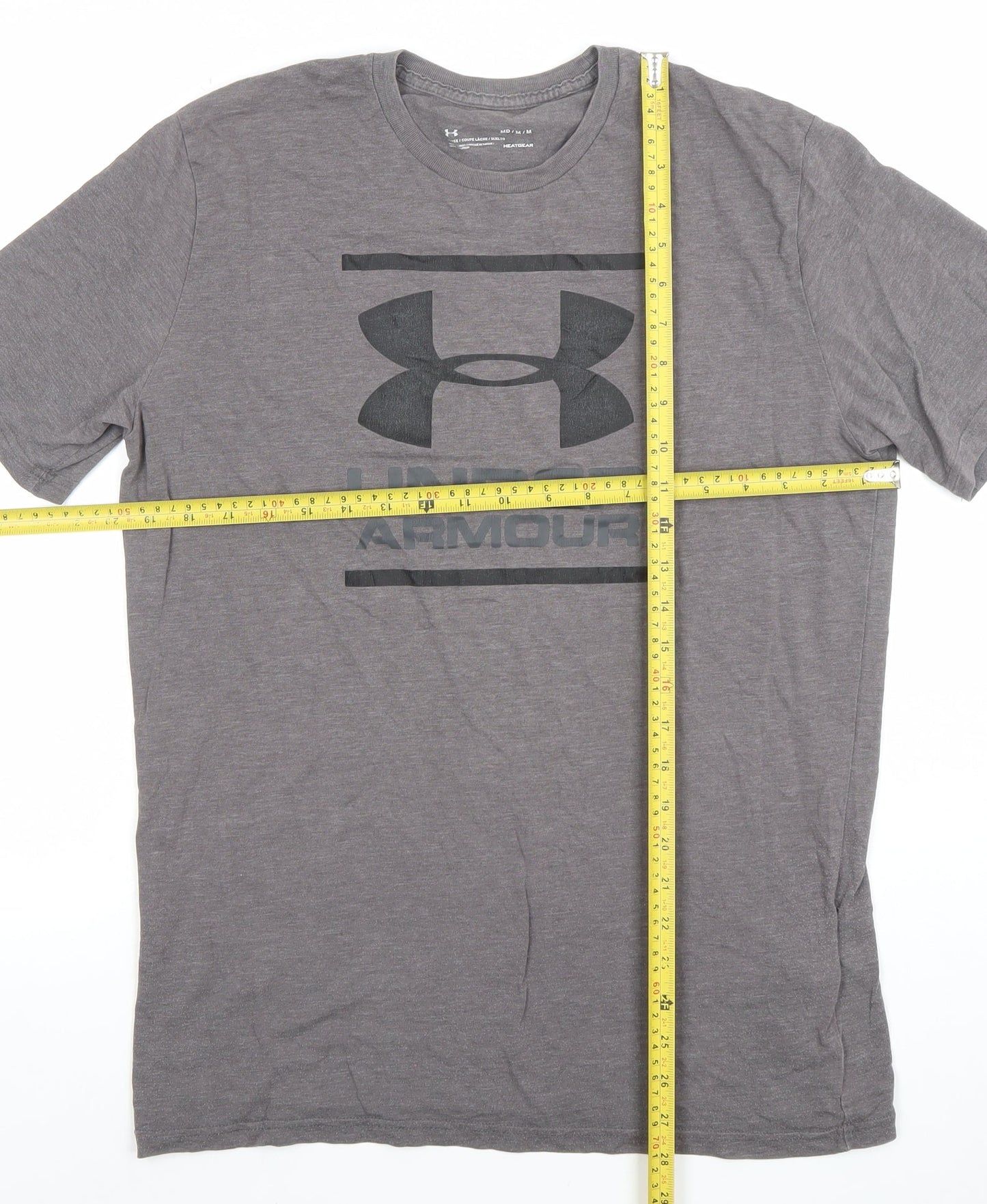 Under Armour Men's Grey HeatGear Loose Fit Short Sleeve T-Shirt M