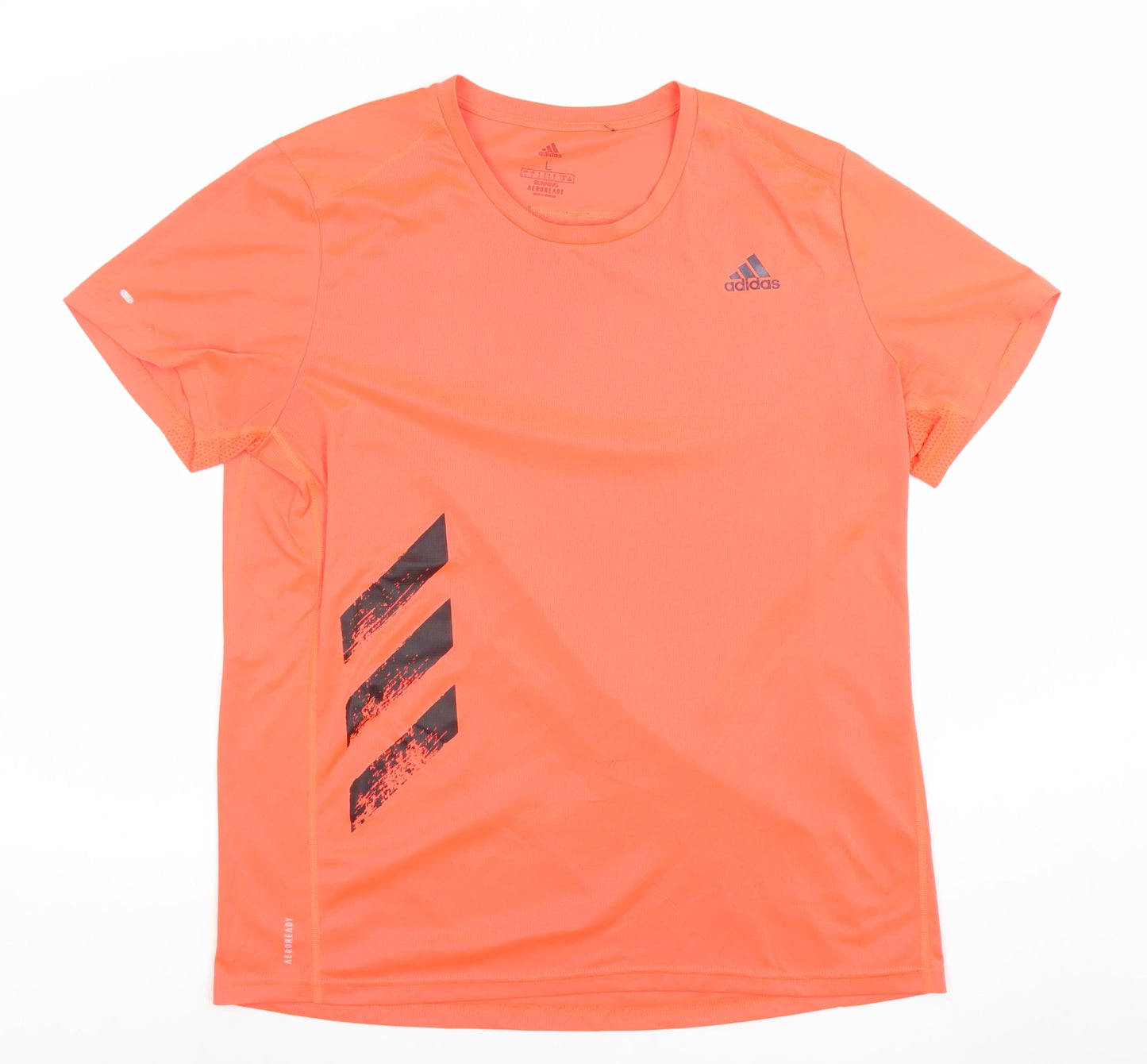 Adidas Men’s Orange Running AEROREADY T-Shirt Size L Lightweight