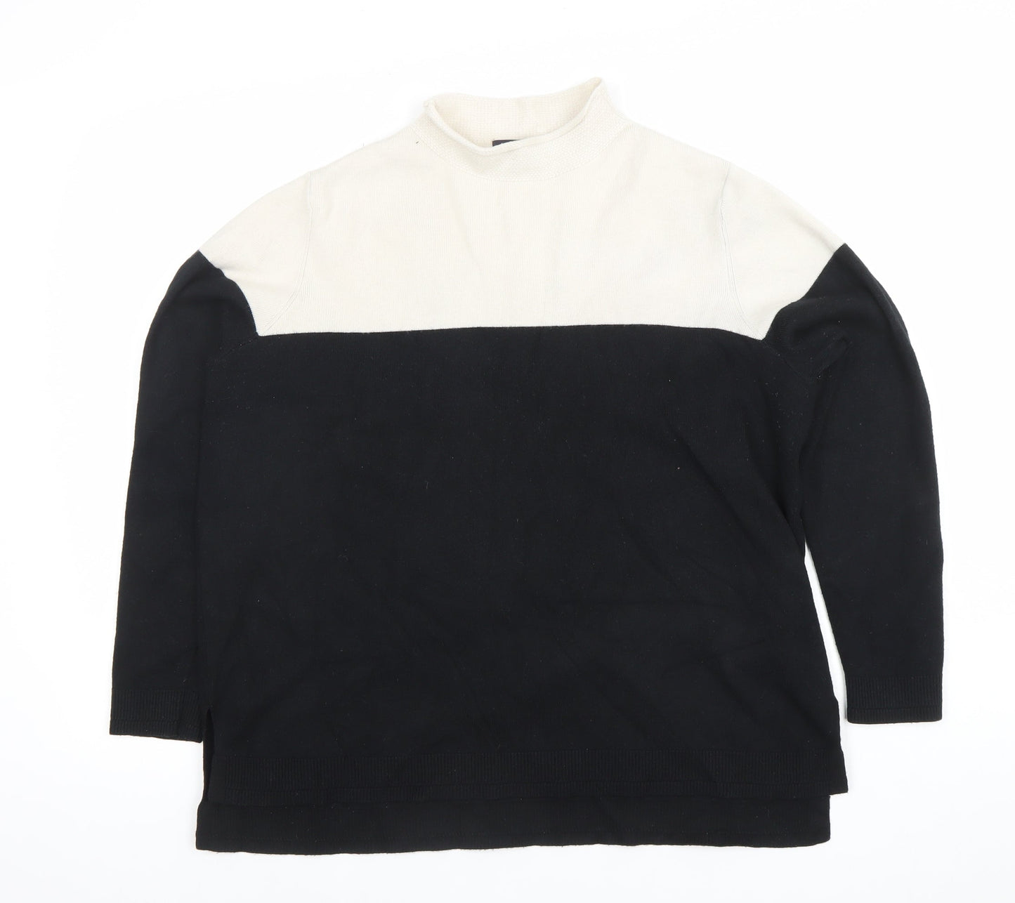 Marks and Spencer Women’s Black Mock Neck Long Sleeve Jumper Size 18