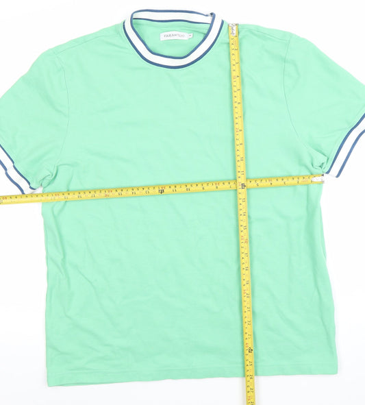 Farah 1920 Men's Green XL Crew Neck Short Sleeve Cotton T-Shirt