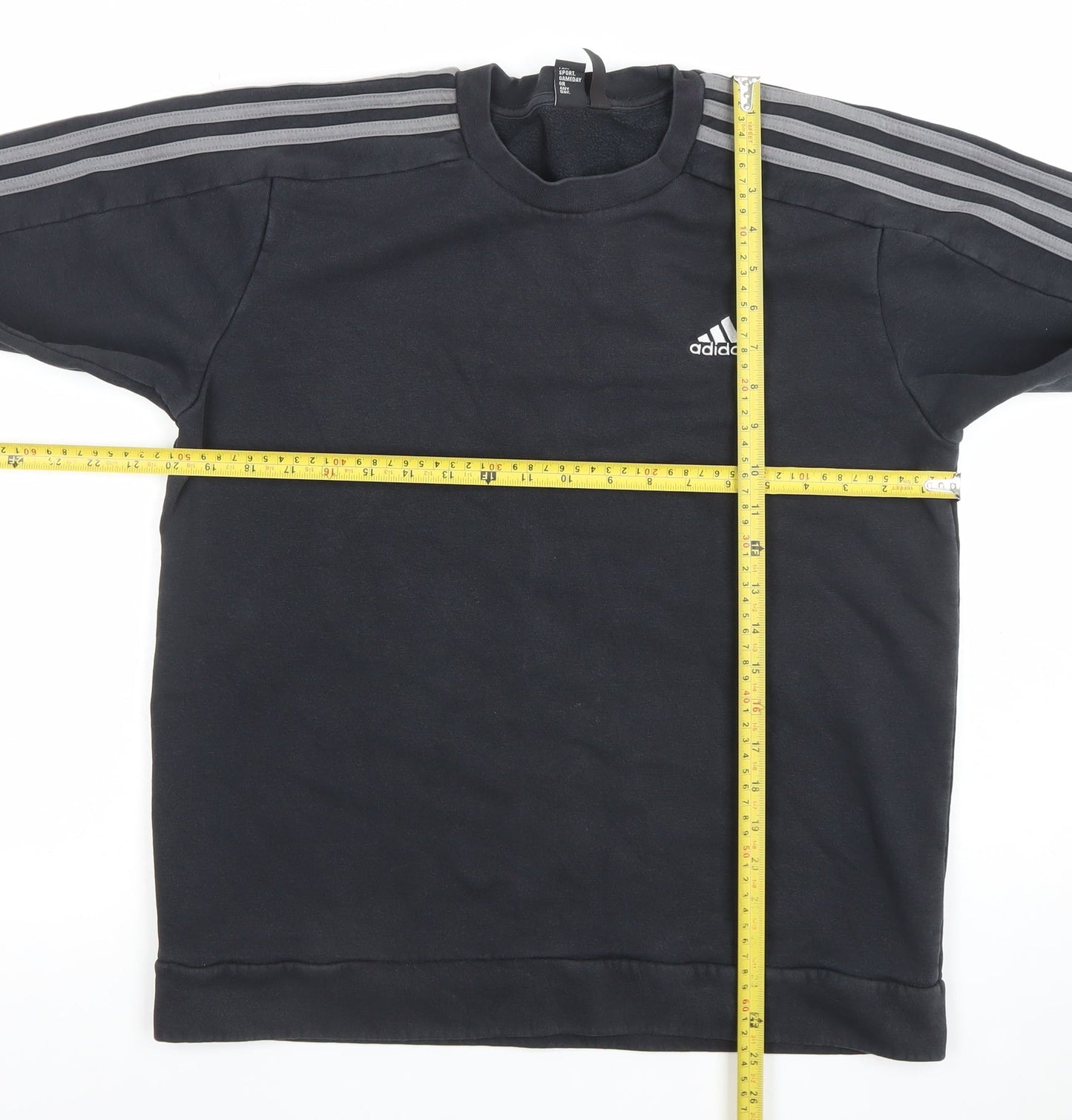 Adidas Men's Black Crew Neck Pullover Sweatshirt L