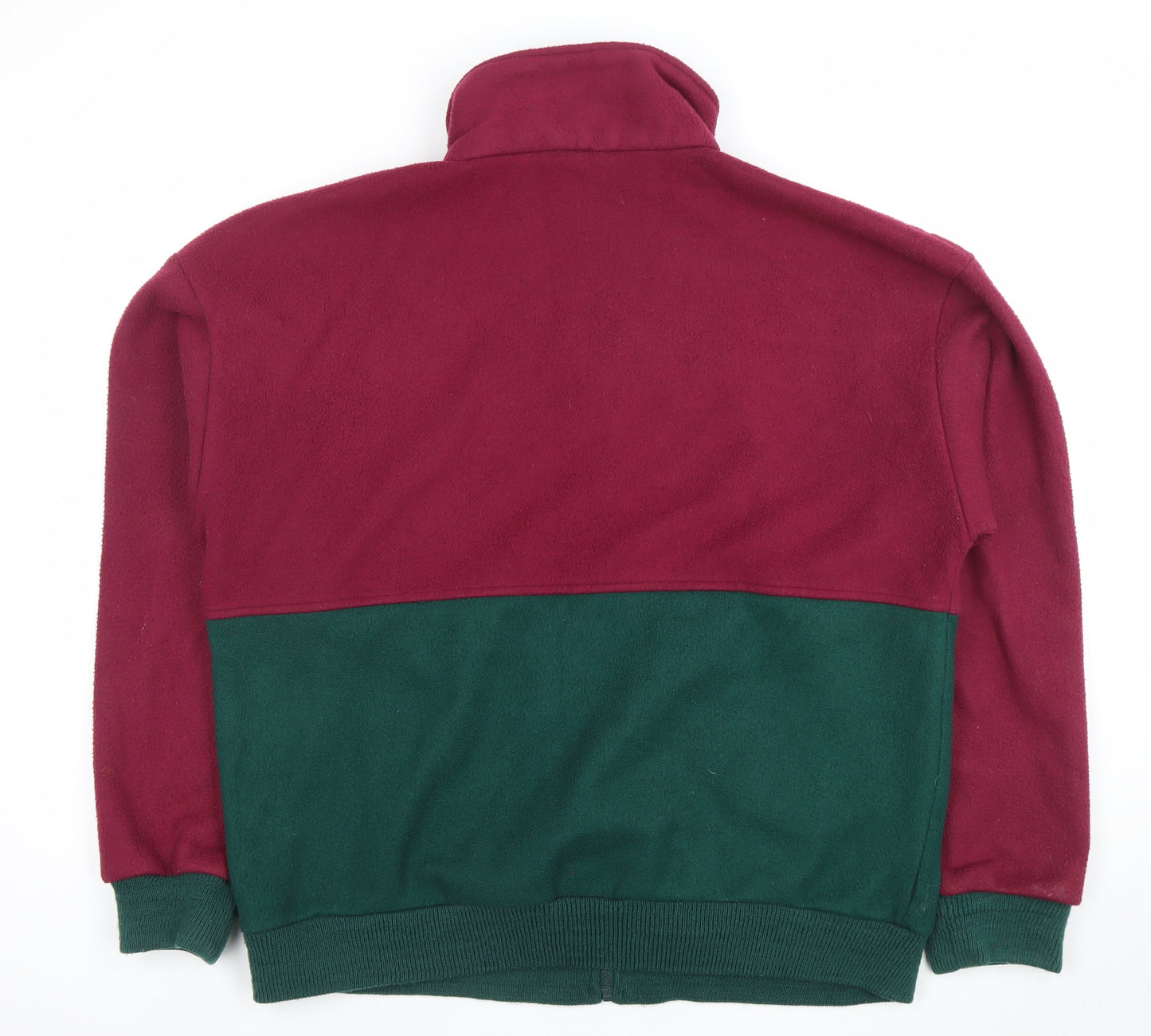 Regatta Mens Burgundy Green Fleece Jacket 2XL Outdoor Full Zip