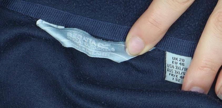 Regatta Women's Blue Fleece Full Zip Outdoor Jacket Size 20