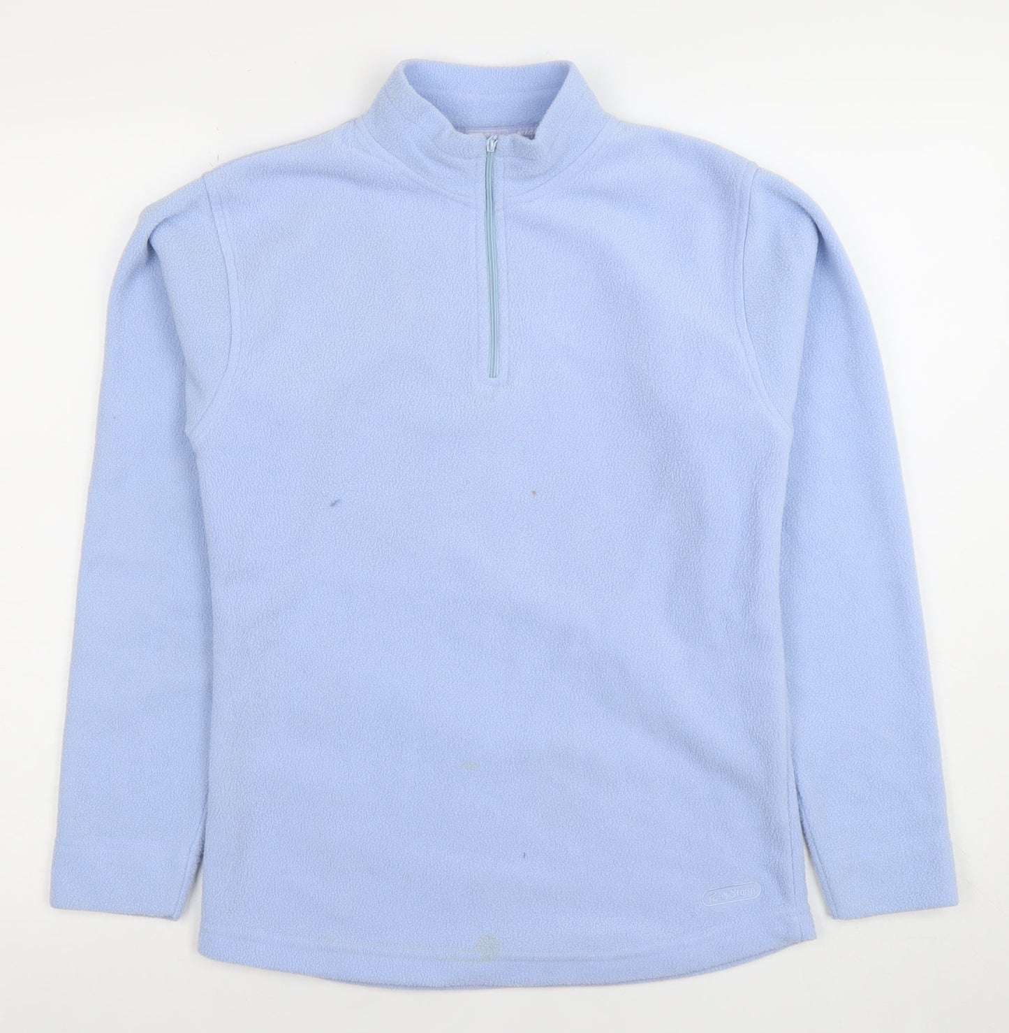 Peter Storm Women Light Blue Fleece Pullover Small 1/2 Zip Polyester
