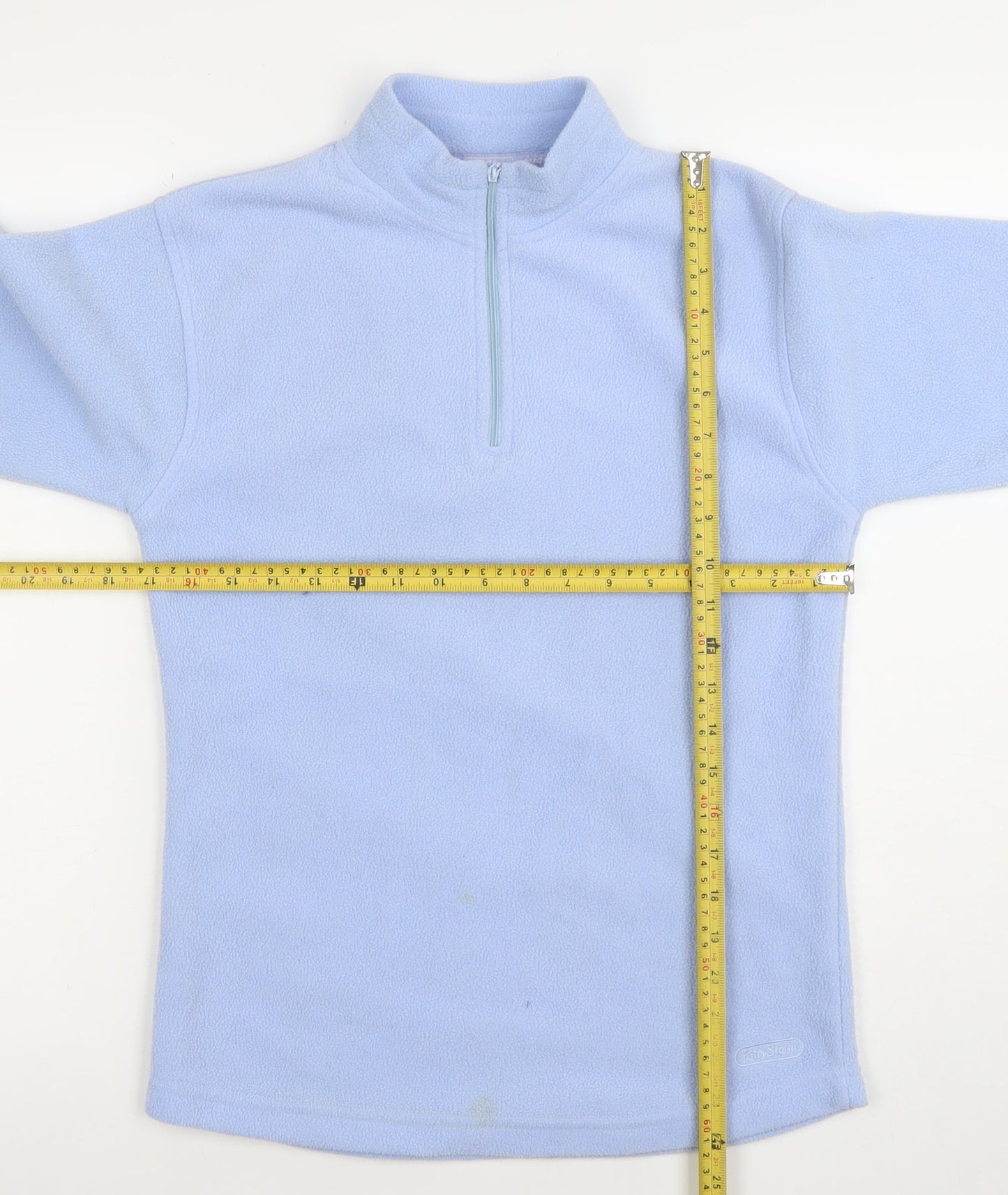Peter Storm Women Light Blue Fleece Pullover Small 1/2 Zip Polyester