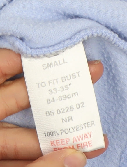 Peter Storm Women Light Blue Fleece Pullover Small 1/2 Zip Polyester