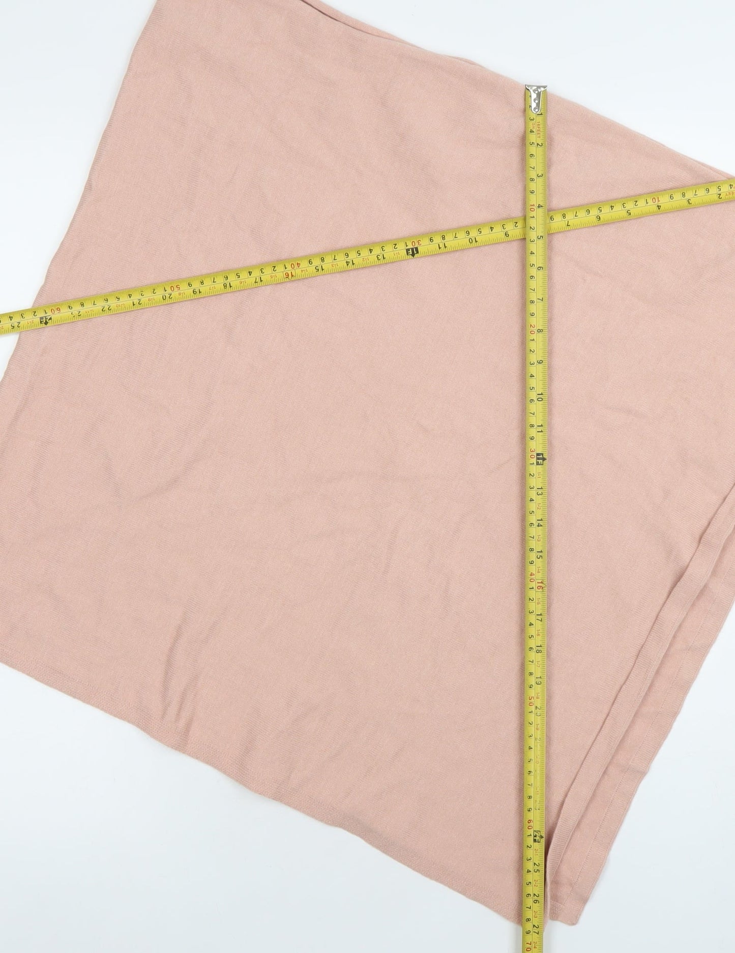 H&M Women Pink Knit Cape One Size Lightweight Acrylic