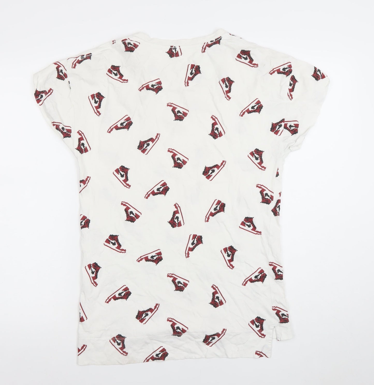 Nike Jordan White Graphic Print Men's M T-Shirt