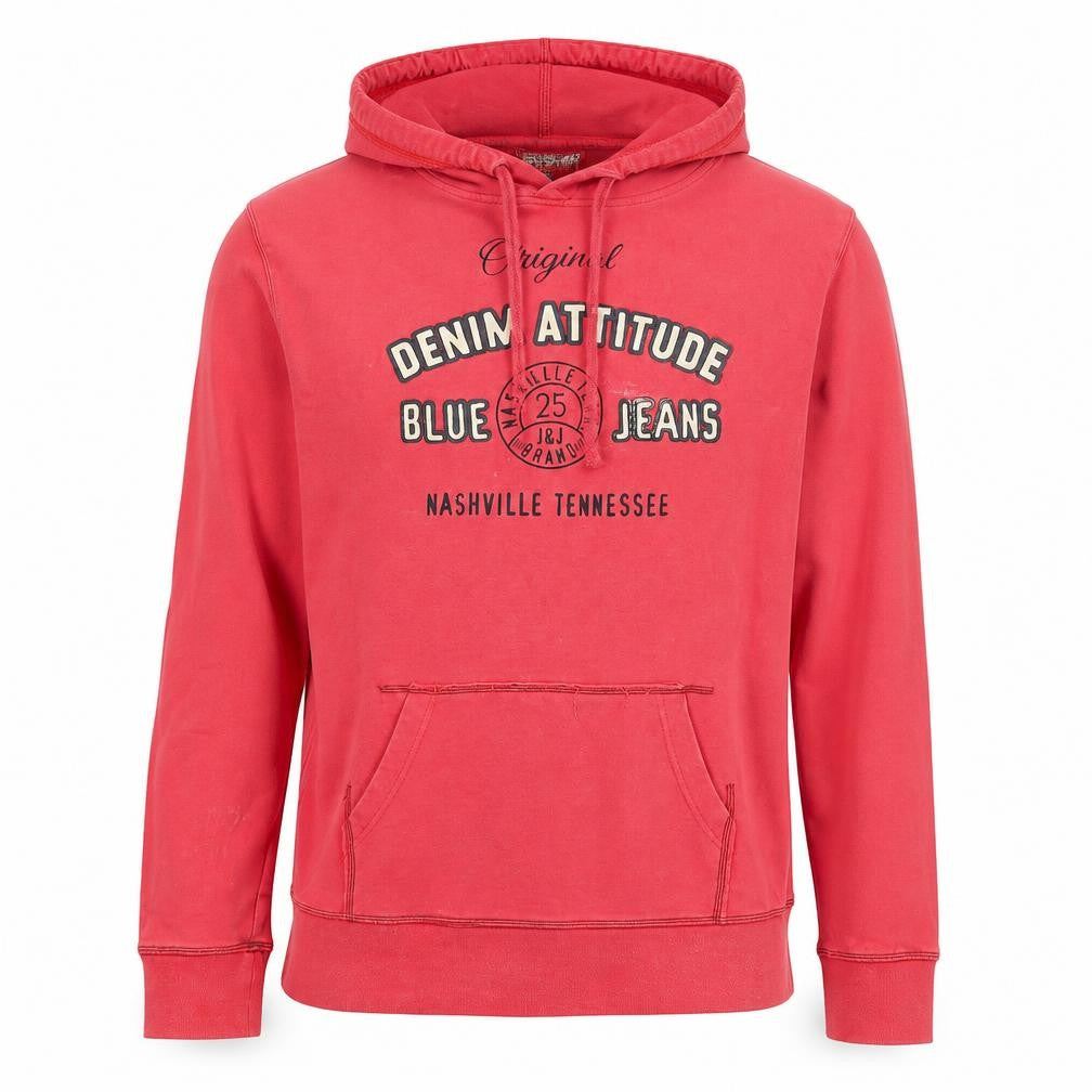 Womens UK XL Regular JACK & JONES Red Pullover Hoodie