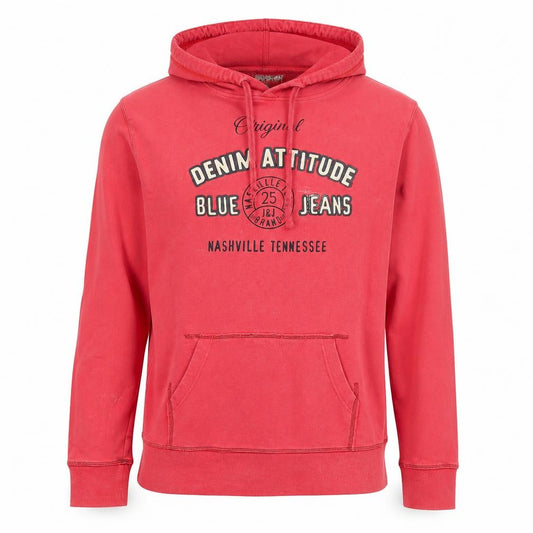 Womens UK XL Regular JACK & JONES Red Pullover Hoodie