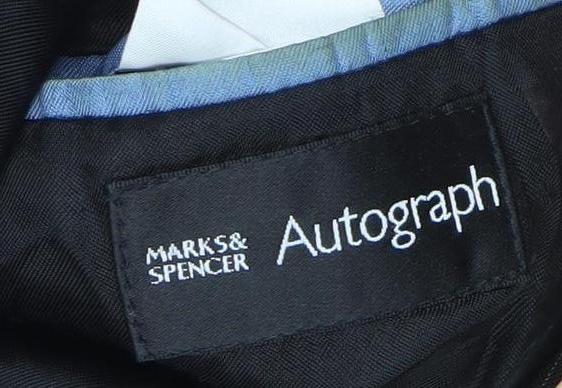Marks and Spencer Men’s Black Pinstripe Wool Blazer Jacket 40R