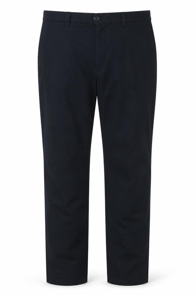 m.e.n.s Mens Black Cotton Blend Chino Trousers 40S Regular Fit