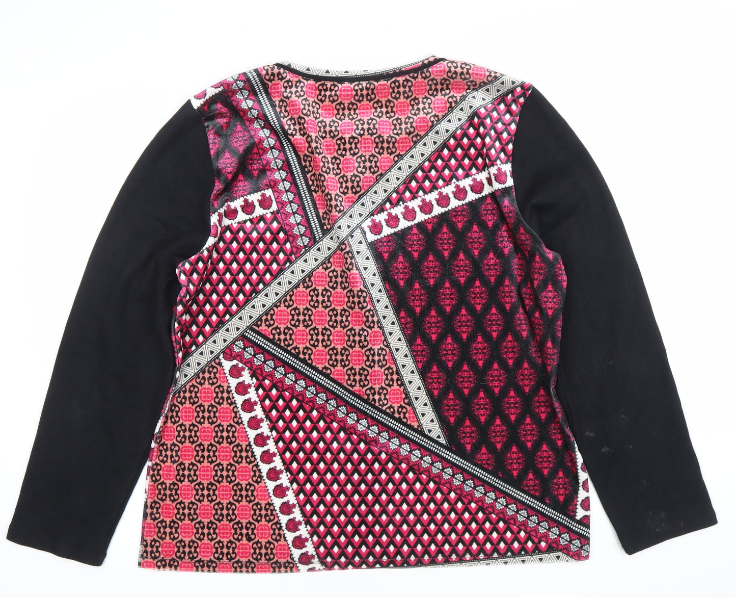 LIBRA Women's Multicoloured Full Zip Cardigan Hoodie Size S